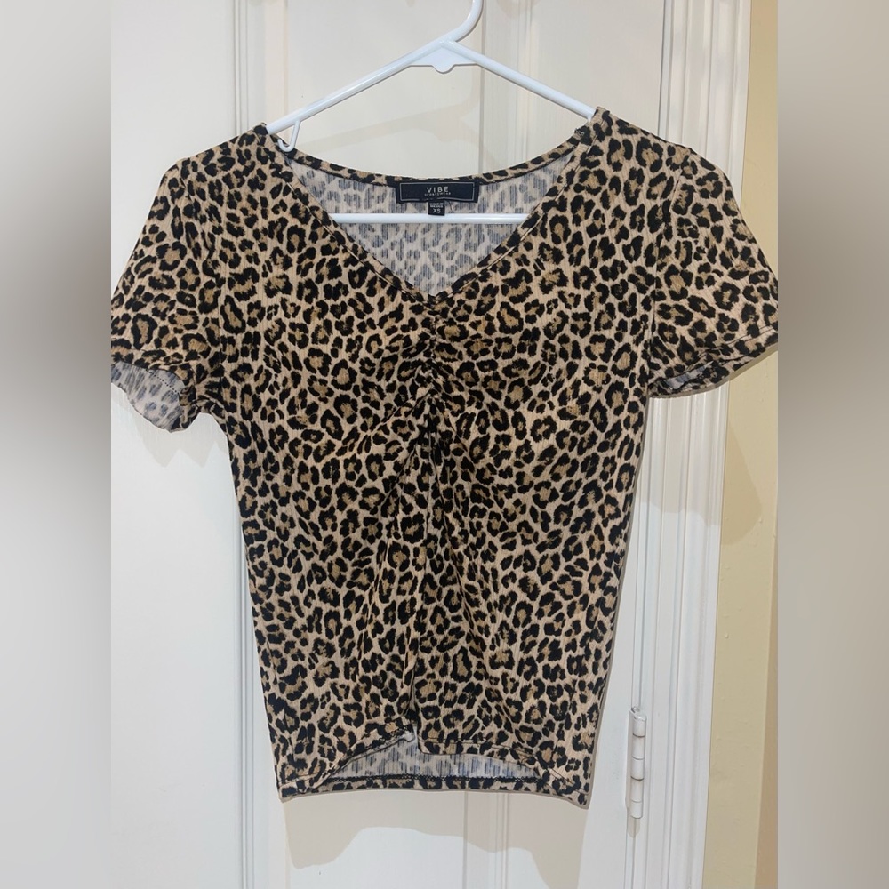 cheeta crop top